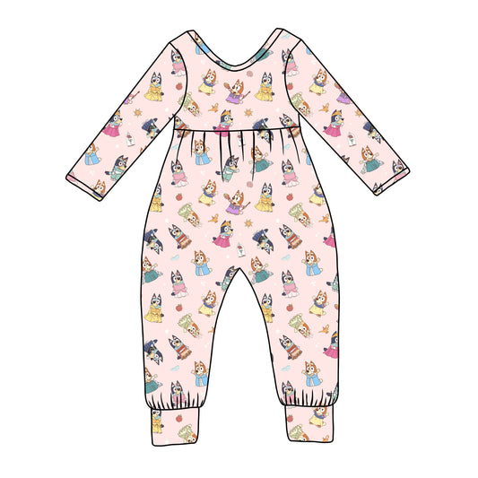 Happily Ever Heeler Bamboo Long Sleeve Day Romper