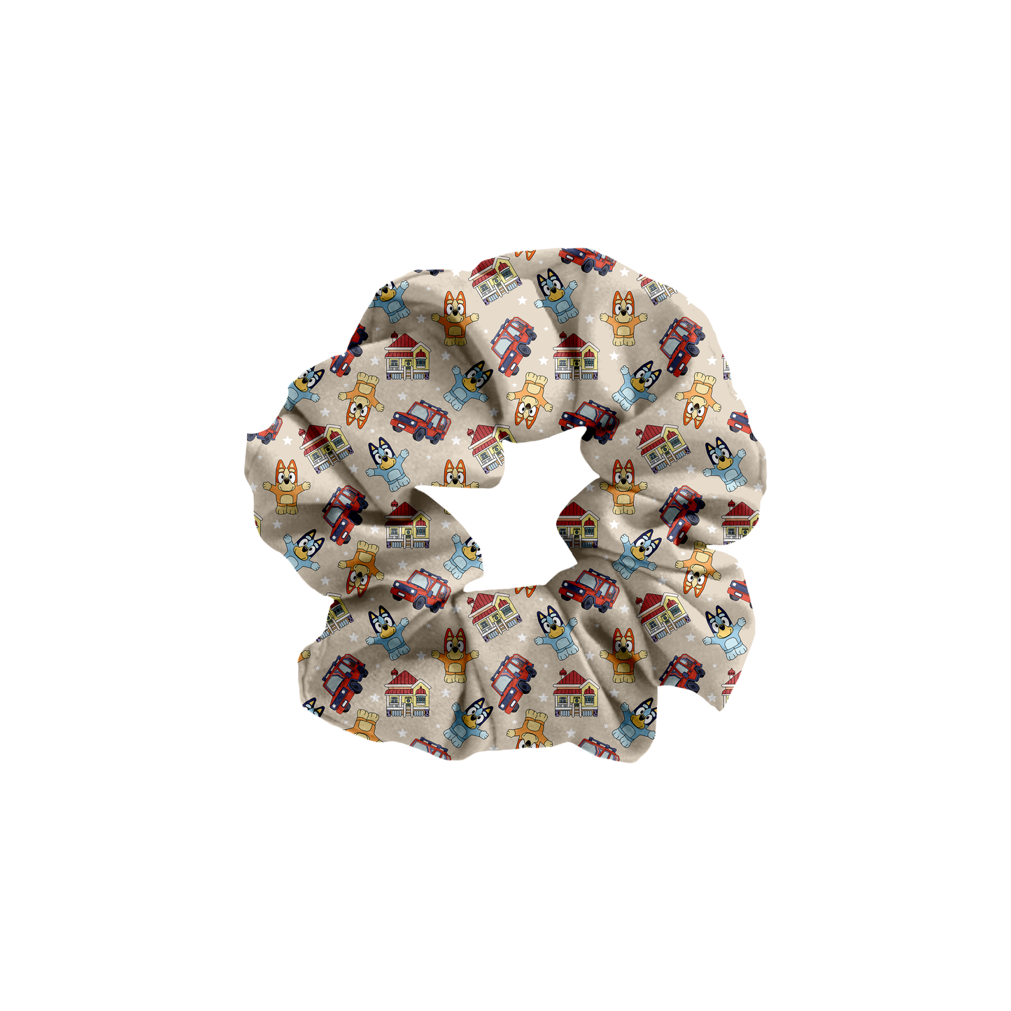 Blue Heelers Tiny People Bamboo Scrunchie