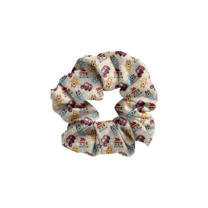 Blue Heelers Tiny People Bamboo Scrunchie