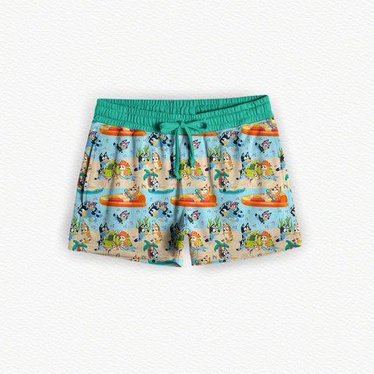 Heeler's On Holiday Bamboo Women's Pajama Shorts