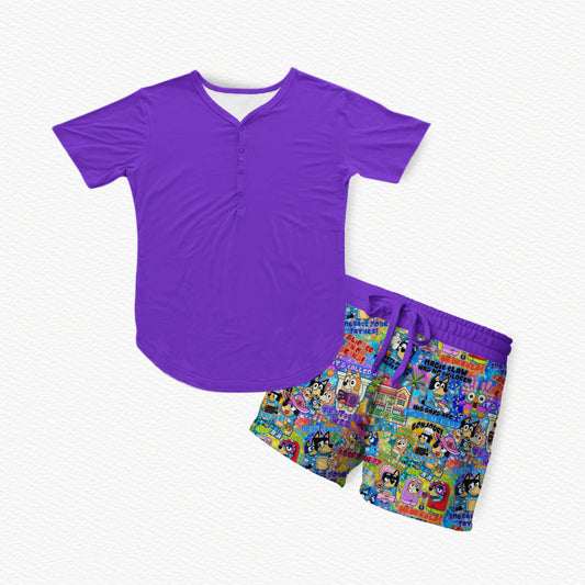 Embrace Your Father! Bamboo Women's Short Sleeve & Shorts Pajama Set