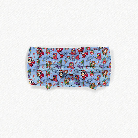 Verandah Santa Christmas Bamboo Bow Headband