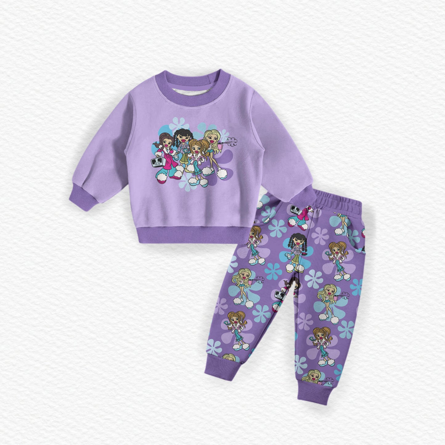 Bratz Bamboo French Terry Crewneck & Joggers Set