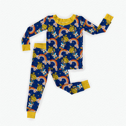 Nostalgic Dreams Bamboo Long Sleeve & Pants Two Piece Pajama Set