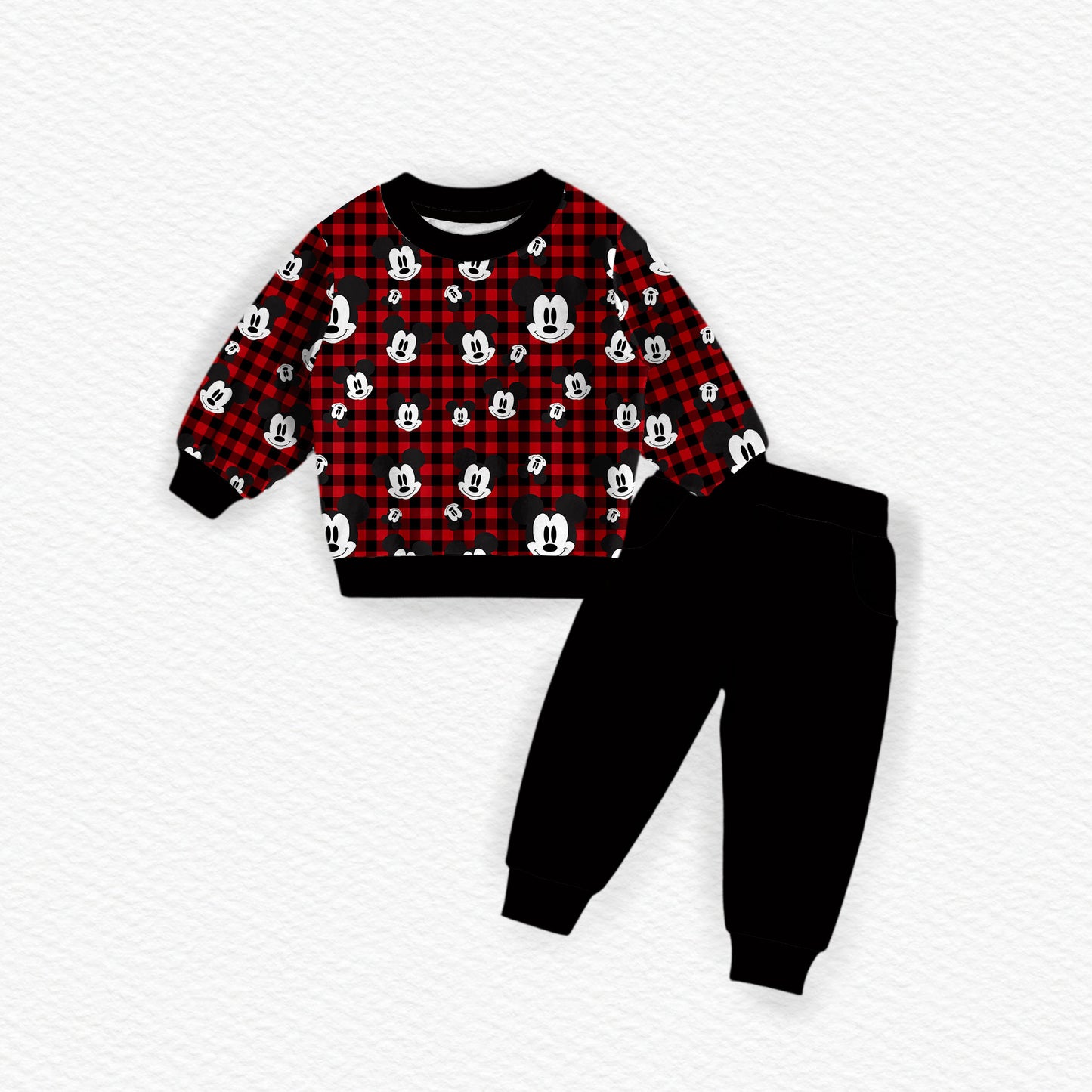 Holiday Mickey Bamboo Crewneck & Jogger Set