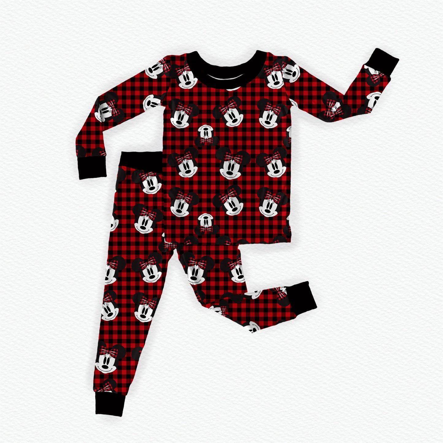 Holiday Minnie Bamboo Long Sleeve Two Piece Pajama Set