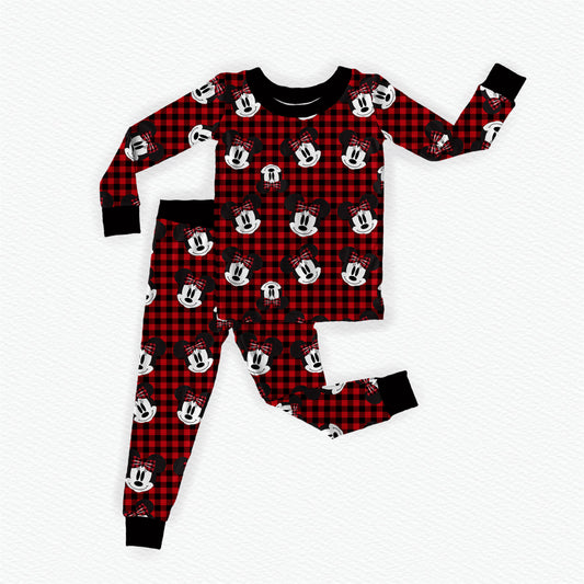 Holiday Minnie Bamboo Long Sleeve Two Piece Pajama Set