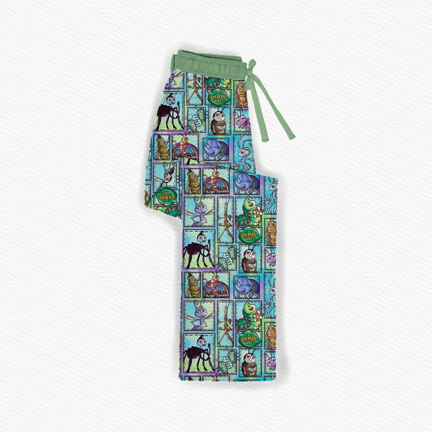 Bugs! Patchwork Bamboo Adult Straight Leg Style Pants