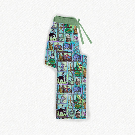 Bugs! Patchwork Bamboo Adult Straight Leg Style Pants