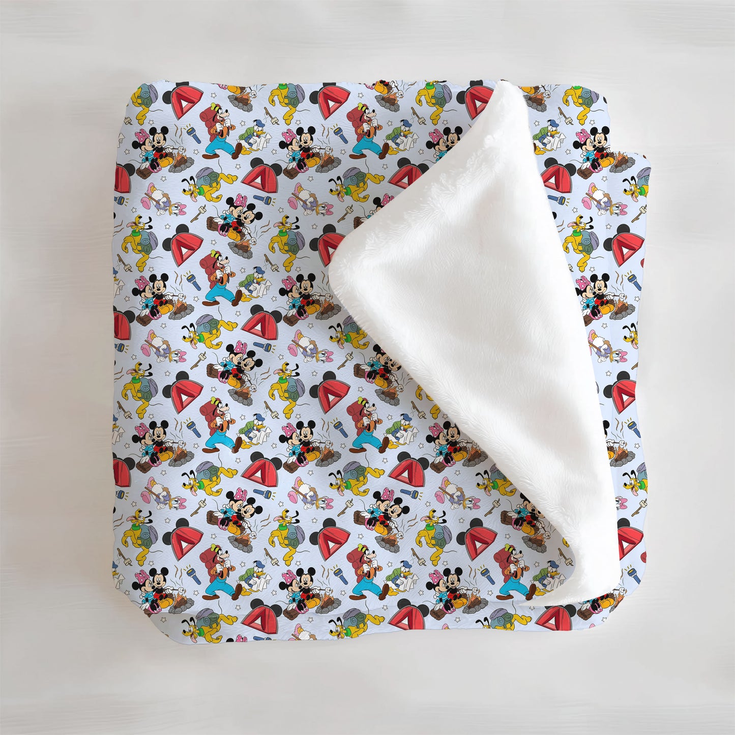 Camp Mouse Minky Blanket