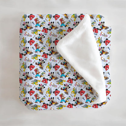 Camp Mouse Minky Blanket