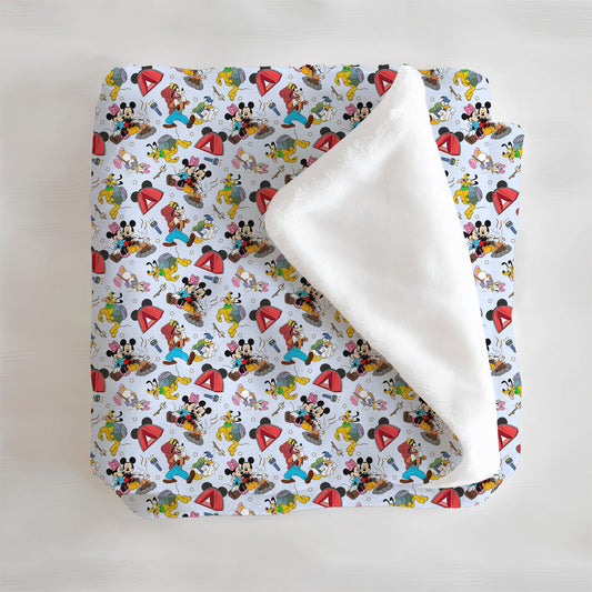 Camp Mouse Minky Blanket
