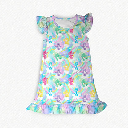 Cloud Nine Cuties Flutter Sleeve Bamboo Lounge Dress