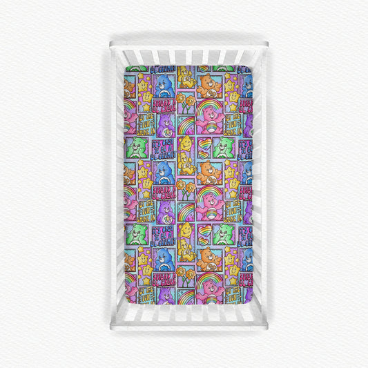 Care Bears Patchwork Bamboo Crib Sheet