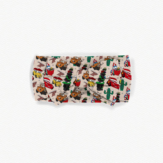 Kachow Christmas Bamboo Bow Headband