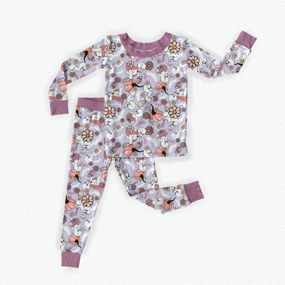 Cottage Core Casper Bamboo Long Sleeve Two Piece Pajama Set