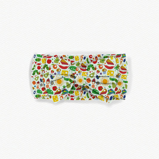 Hungry Caterpillar Bamboo Bow Headband