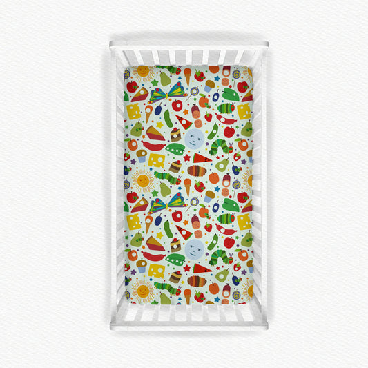 Hungry Caterpillar Bamboo Crib Sheet