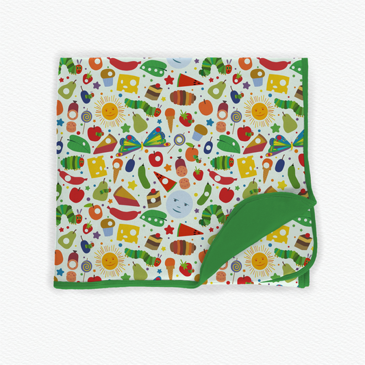Hungry Caterpillar Double Layered Bamboo Blanket