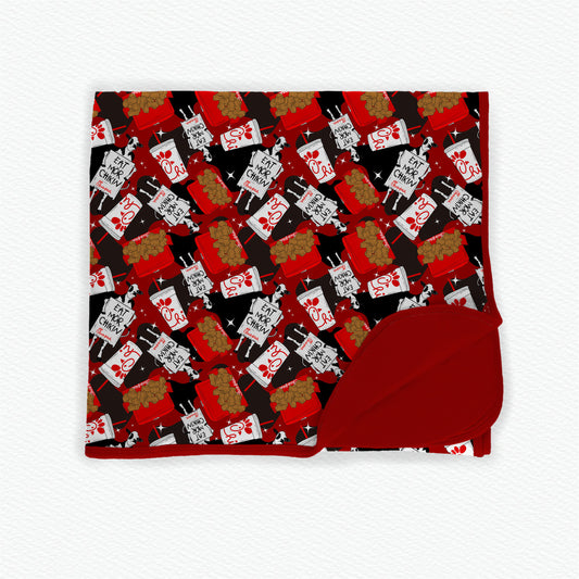 Eat Mor Chikin Double Layer 50x50 Bamboo Blanket