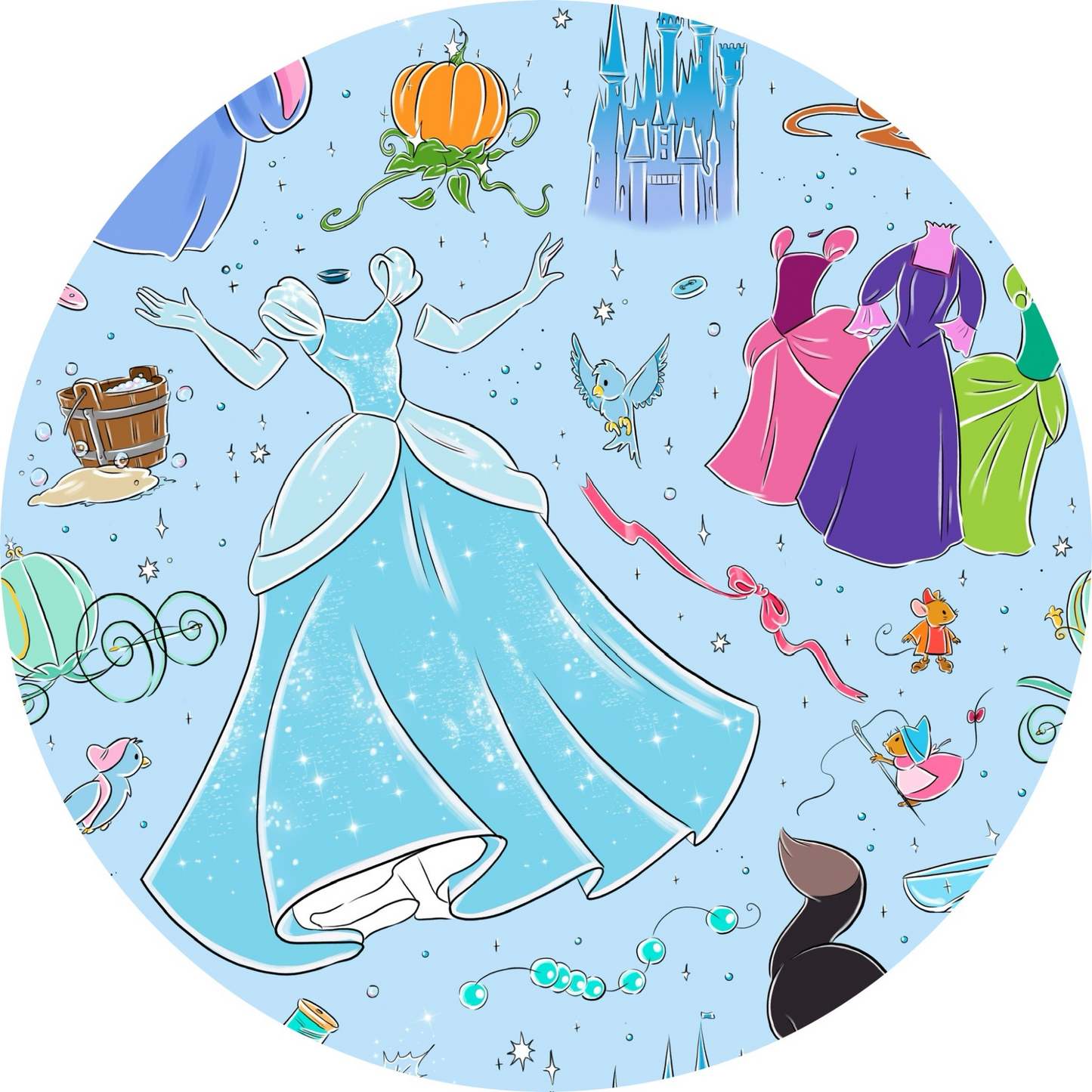 Cinderella Bamboo Zippy Pajamas