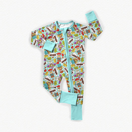 Build & Beyond Bamboo Zippy Pajamas
