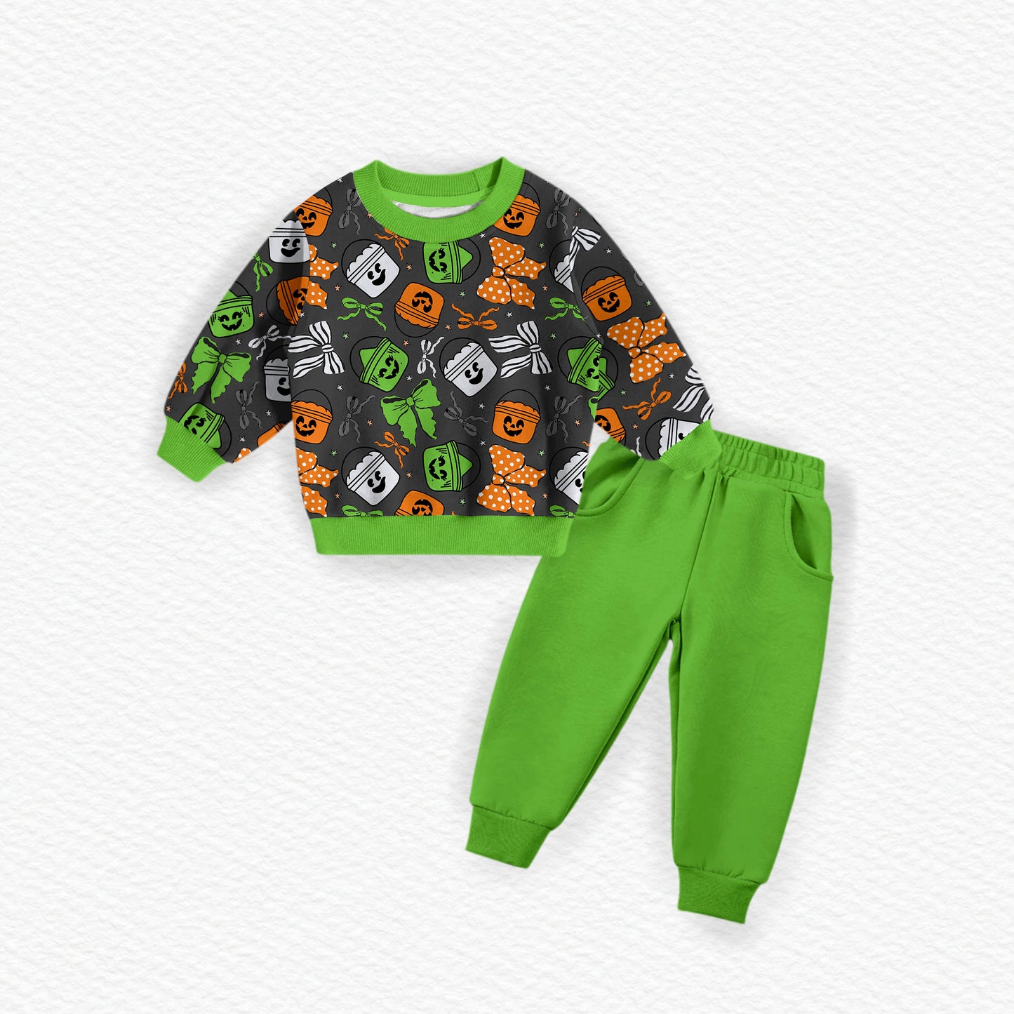 Ghostly Girlies French Terry Bamboo Crewneck & Joggers Set