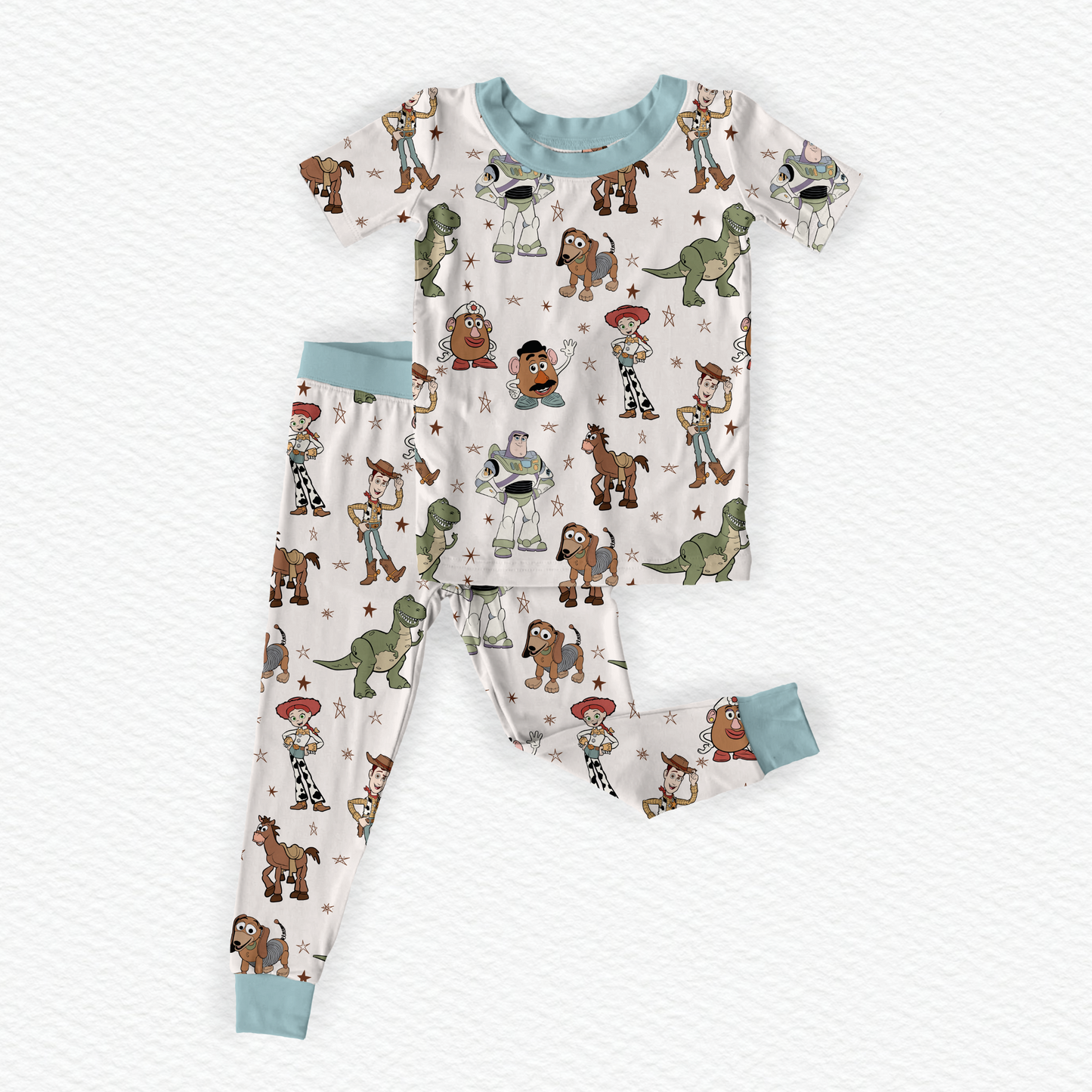 Woody's Roundup! Bamboo Short Sleeve & Pants Two Piece Pajama Set