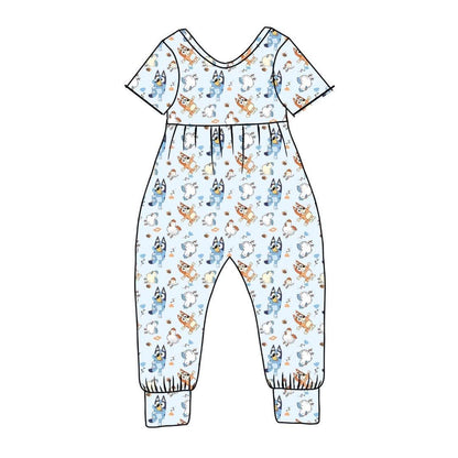 Heeler Chickens 2.0 Bamboo Short Sleeve Day Romper
