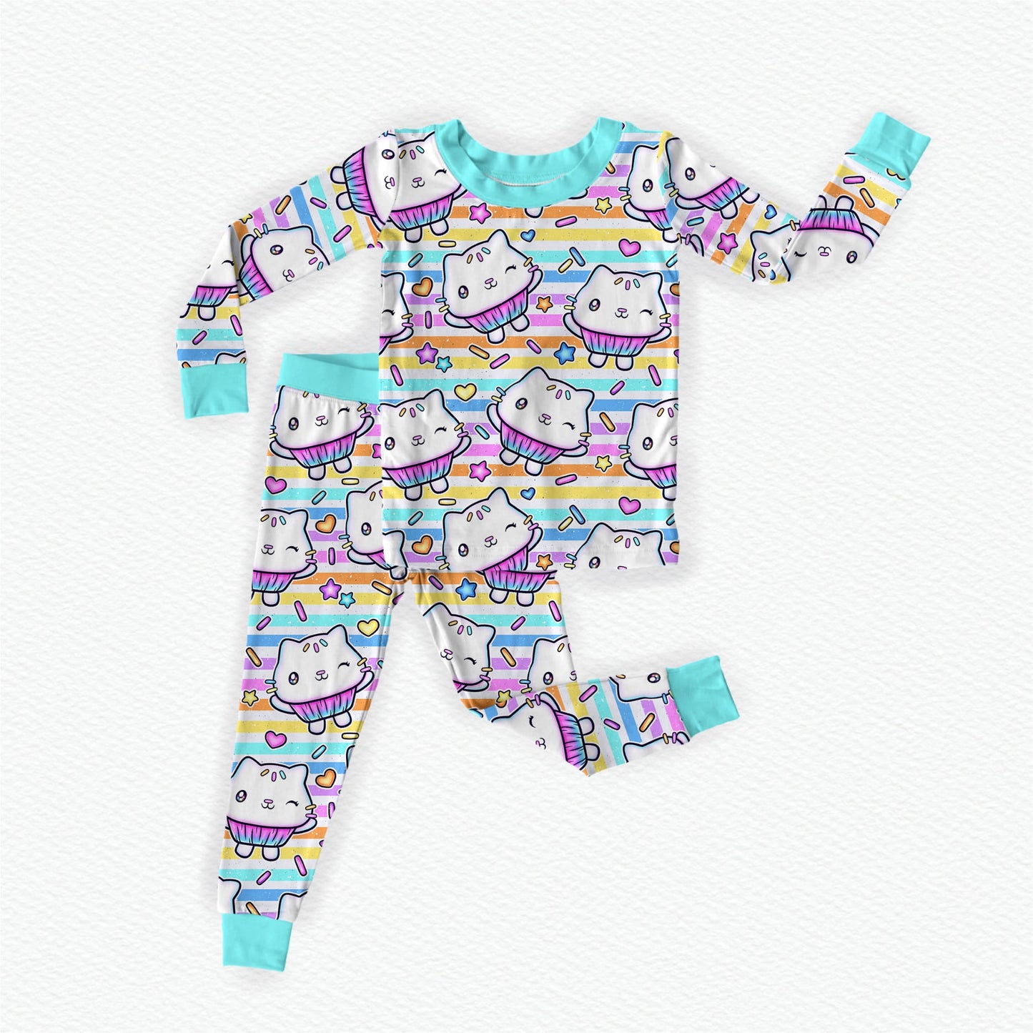 Sprinkle Party! Bamboo Long Sleeve Two Piece Pajama Set
