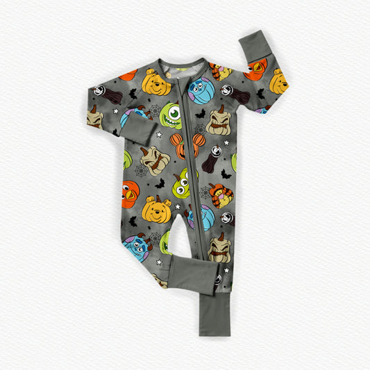 Pumpkin Cuties Bamboo Zippy Pajamas