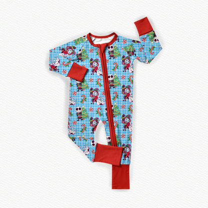 Festive Fright Christmas Bamboo Zippy Pajamas