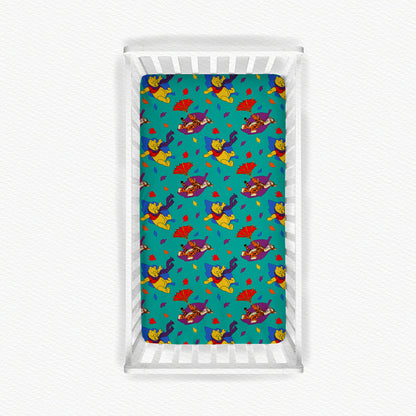 Fall Winnie The Pooh Bamboo Crib Sheet
