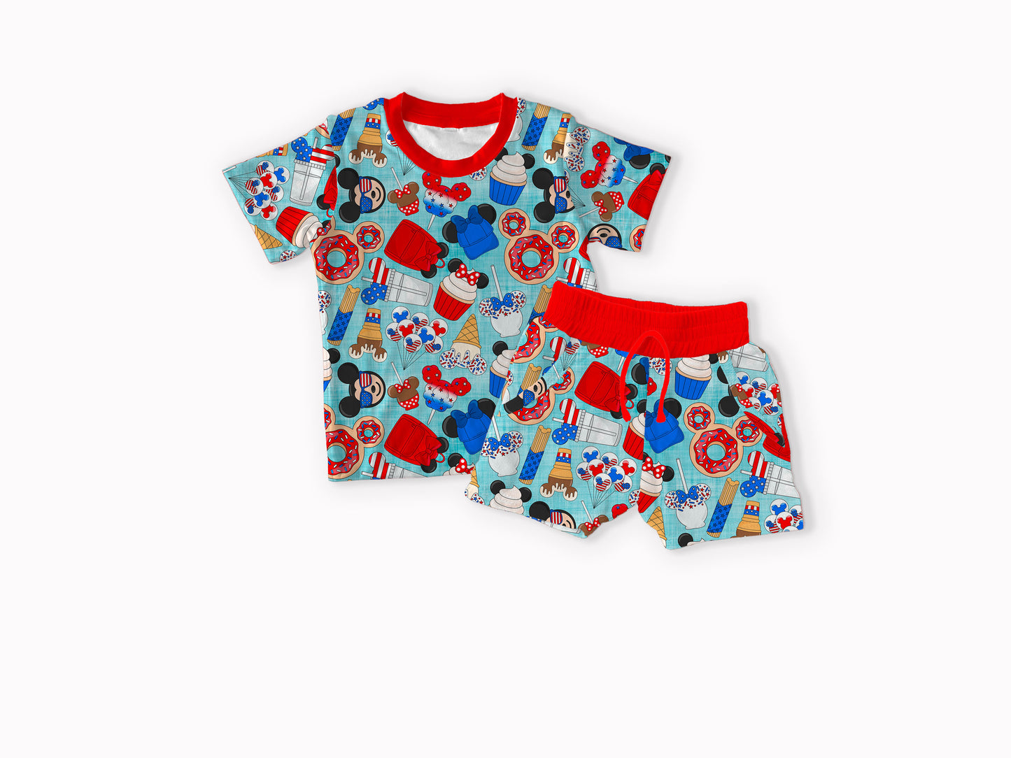 Liberty Bites Bamboo T-shirt & Shorts Set