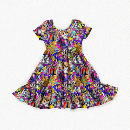 Upload Your Own File | CUSTOM BAMBOO | Bamboo Short Sleeve Ruffle Dress