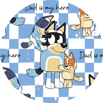 Dad Is My Hero Bamboo Snap Pocket Romper