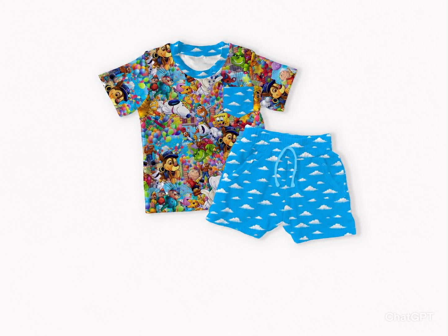 Macy's Thanksgiving Parade Bamboo Pocket Tee & Shorts Set