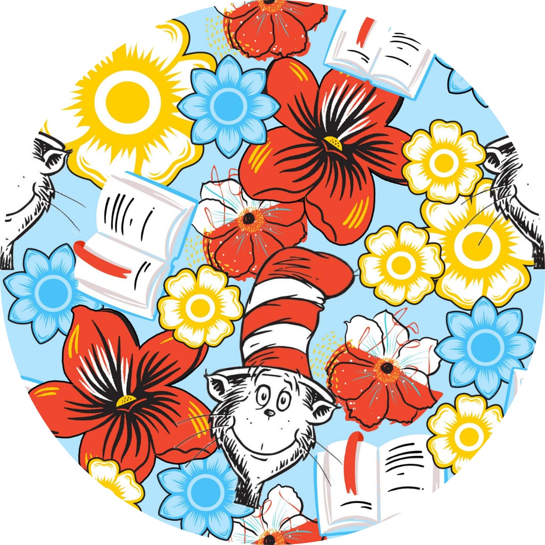 Seuss Garden Bamboo Short Sleeve Ruffle Dress