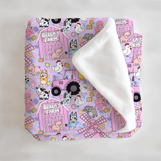 B-I-N-G-O Was Her Name-o Minky Blanket