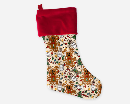Milk & Cookies Christmas Stocking
