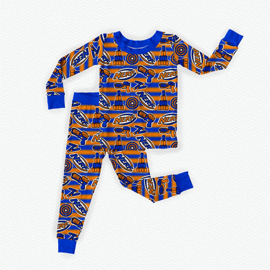 It's Nerf Or Nothin' Bamboo Long Sleeve Two Piece Pajama Set
