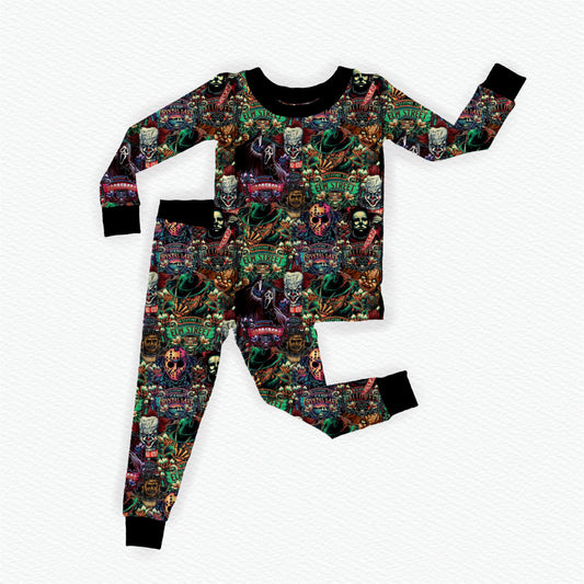 Horror Classics Bamboo Long Sleeve Two Piece Pajama Set
