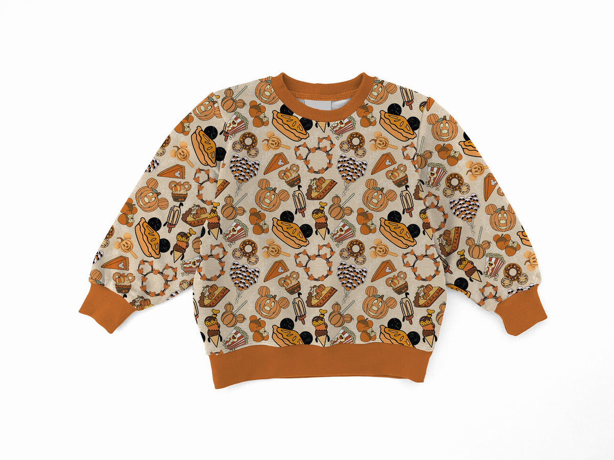 Magical Fall Feast Bamboo Adult French Terry Crewneck