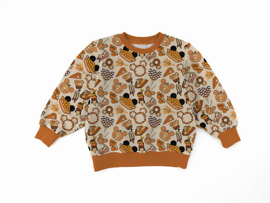 Magical Fall Feast Youth French Terry Bamboo Crewneck
