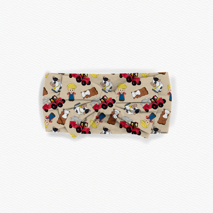 Farm Tiny People Bamboo Bow Headband