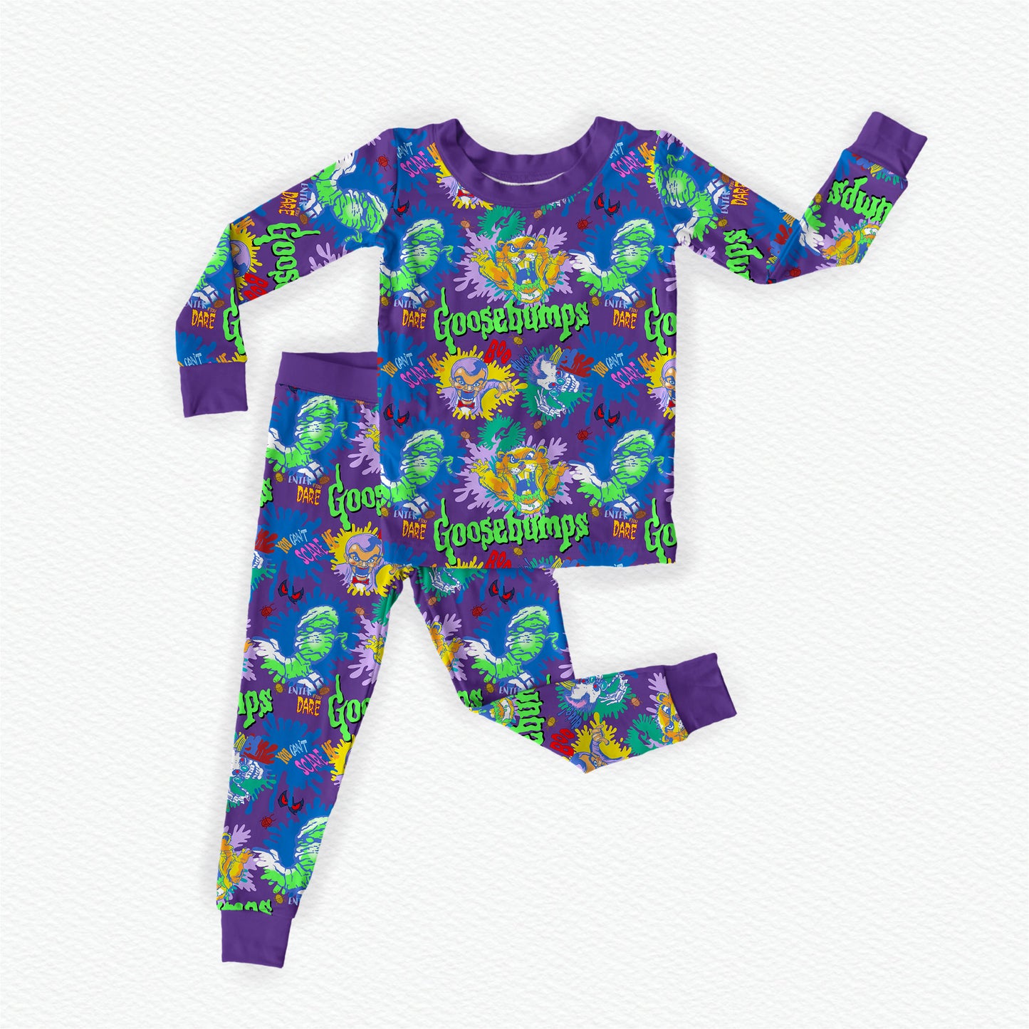 Goosebumps Bamboo Long Sleeve Two Piece Pajama Set