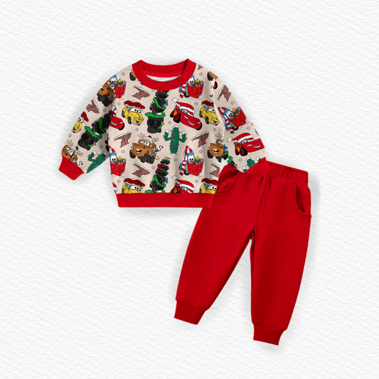 Kachow Christmas Bamboo Crewneck & Jogger Set