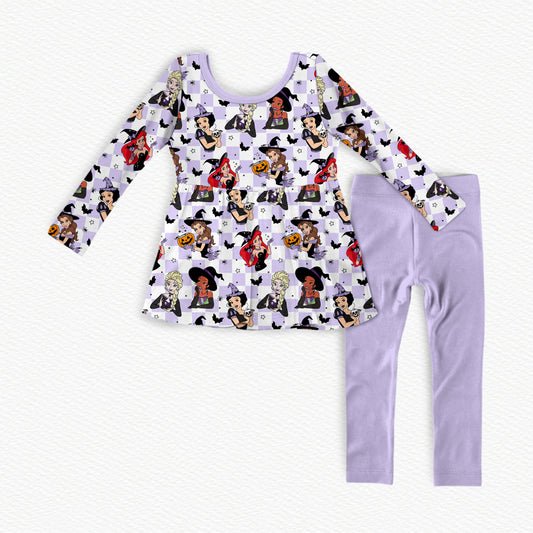 Feelin Witchy Bamboo Long Sleeve Peplum & Leggings Set
