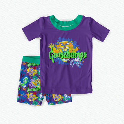 Goosebumps Bamboo Short Sleeve & Shorts Two Piece Pajama Set