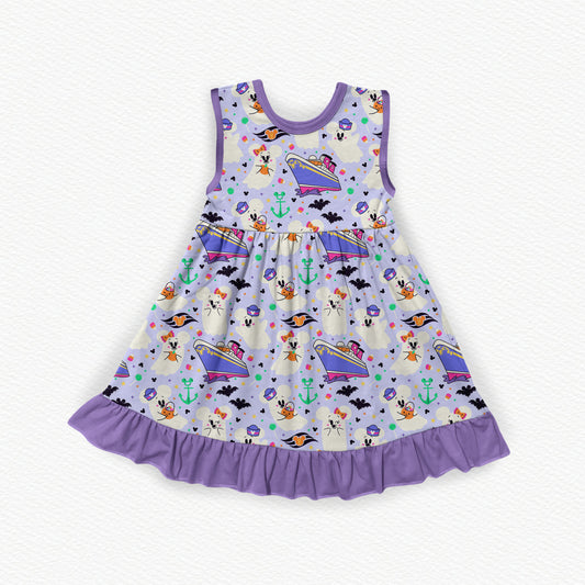 Boo Voyage! Bamboo Ruffle Tank Dress
